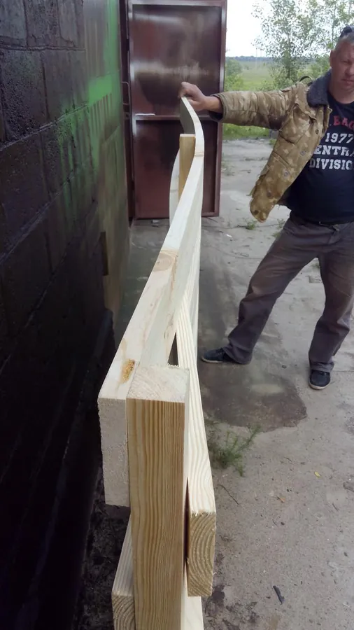 Секція плетінка 2,0×2,0 м — суха стругана дошка — фото