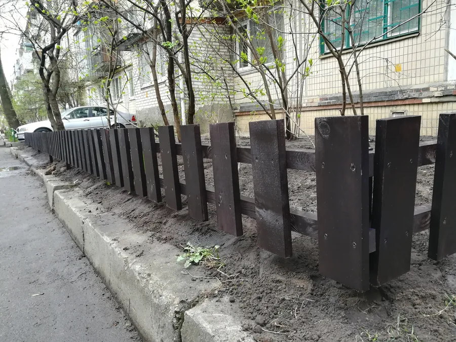 Декоративна секція №13 — сира дошка — фото