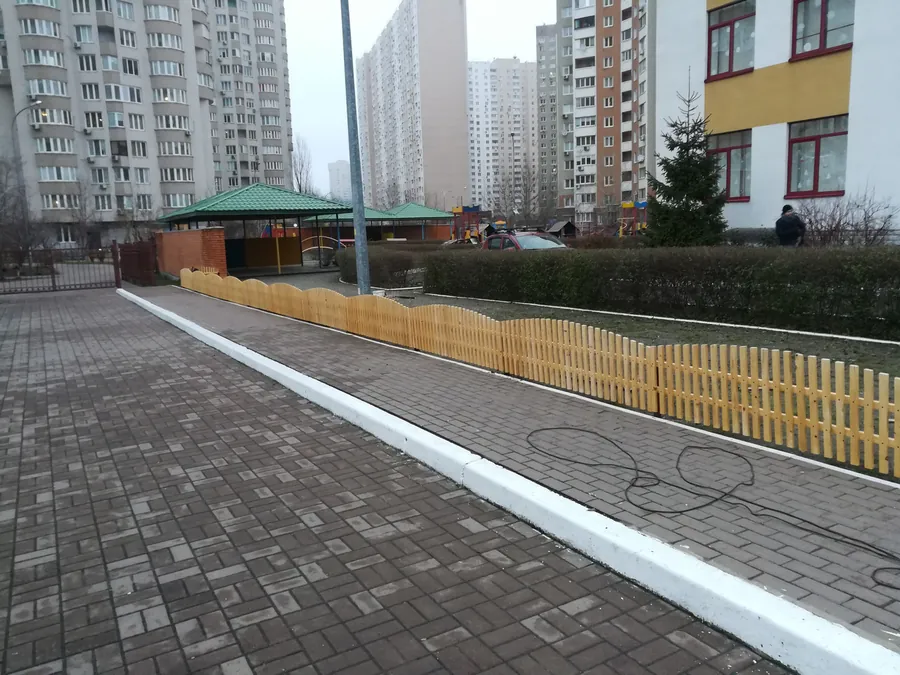 Декоративна секція №10 — сира дошка — фото
